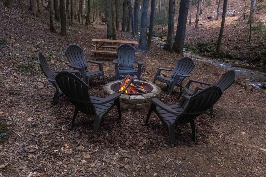 Private Creekside Cabin+Hot Tub,Pool Table, & Pets Ellijay Eksteriør billede